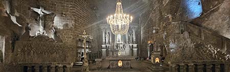 Wieliczka-zoutmijn from Krakow